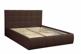 Кровать Диана ш. 160 (Н=1010мм) (жаккард шоколад)