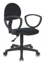 Кресло CH-213AXN Ткань/Пластик, Черный (ткань)/Черный (пластик)