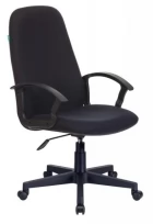 Кресло руководителя CH-808LT Ткань/Пластик, Черный 3С11 (ткань)/Черный (пластик)