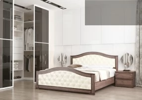Кровать Стиль 1 100x200 с мягкой спинкой