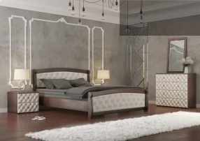 Кровать Магнат с мягкими спинками 160х200 см
