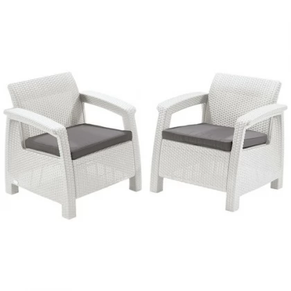 Комплект мебели Corfu Duo set россия (белый).